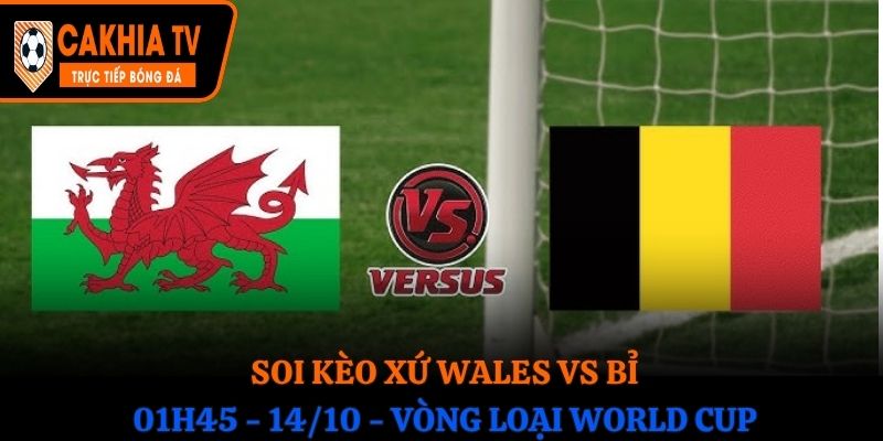 Soi Kèo Xứ Wales vs Bỉ: 01h45 - 14/10 - Vòng loại WC 